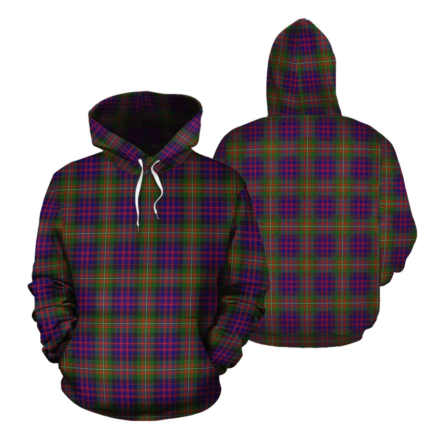 Printivon Macdonnell Of Glengarry Modern Tartan Hoodie