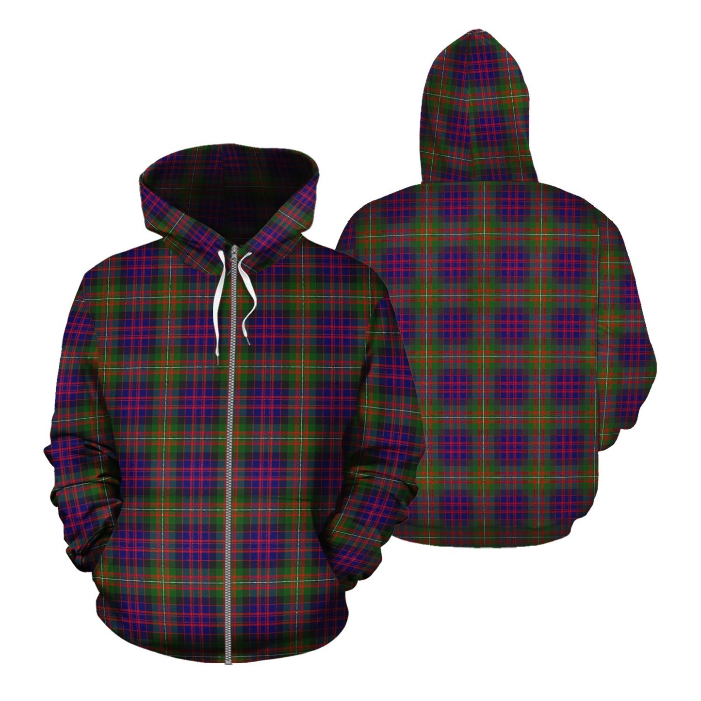 Printivon Macdonnell Of Glengarry Modern Tartan Hoodie