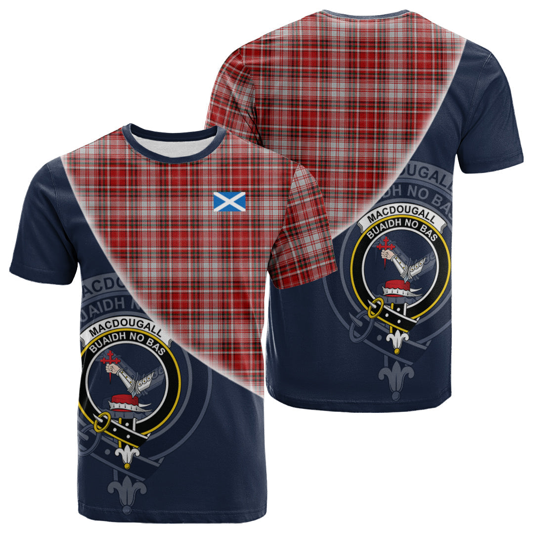 Printivon MacDougal Dress Tartan Scottish Crest T Shirt