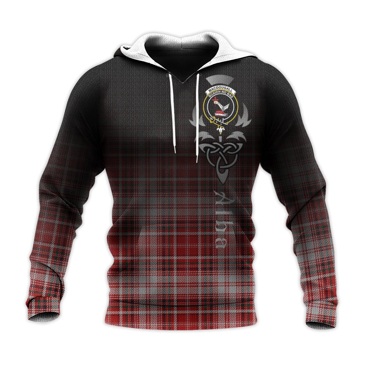 Printivon Macdougal Dress Tartan Crest Alba Celtic Hoodie