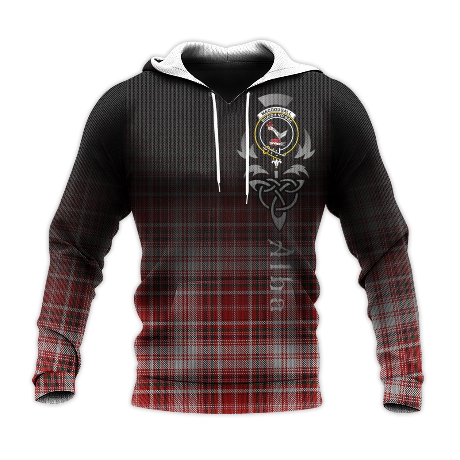Printivon Macdougal Dress Tartan Crest Alba Celtic Hoodie