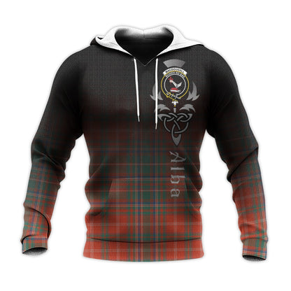 Printivon Macdougall Ancient Tartan Crest Alba Celtic Hoodie