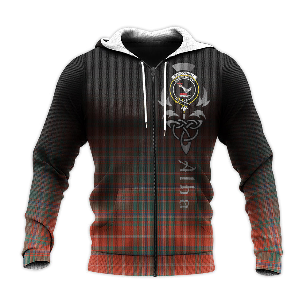 Printivon Macdougall Ancient Tartan Crest Alba Celtic Hoodie