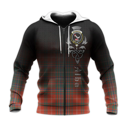 Printivon Macdougall Ancient Tartan Crest Alba Celtic Hoodie