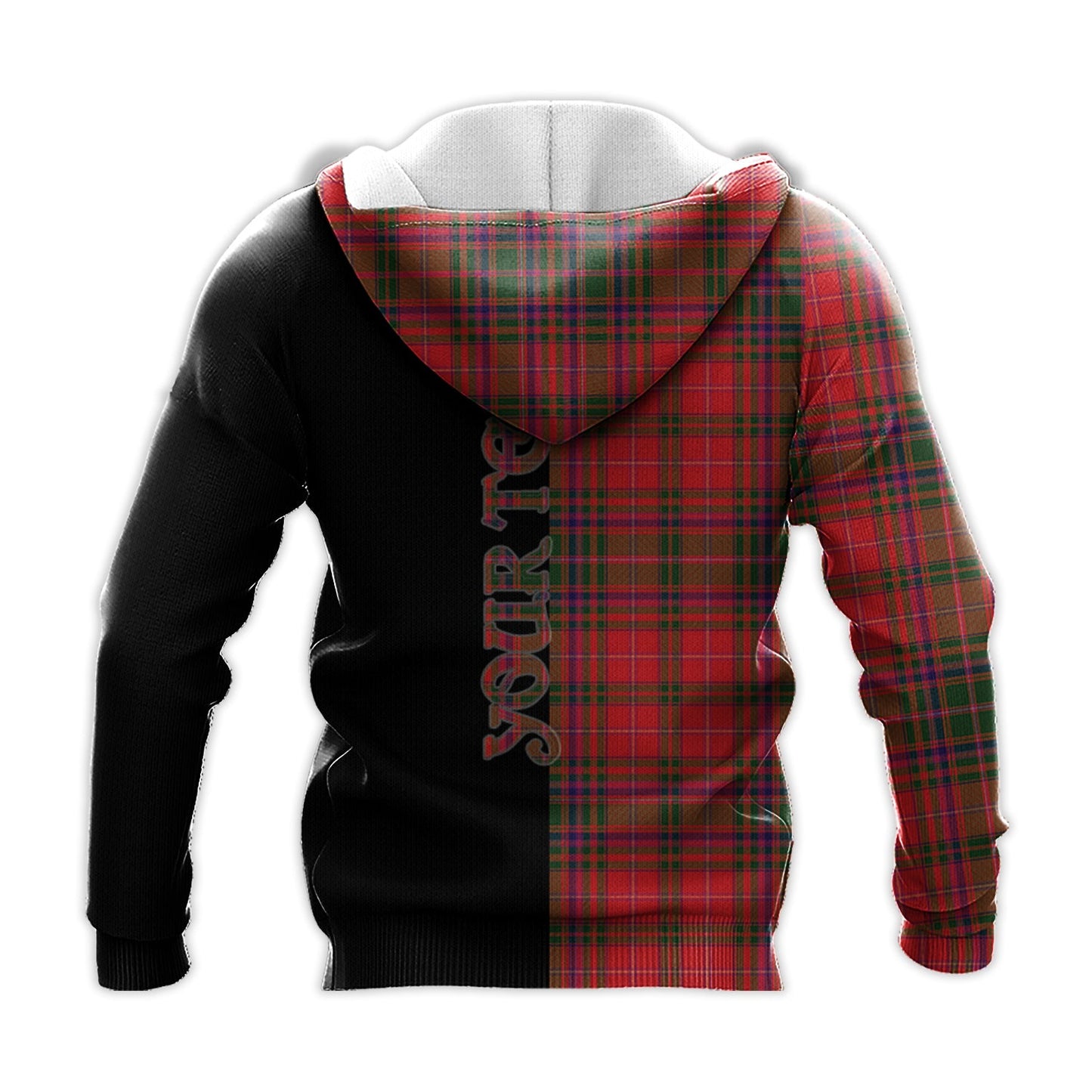 Printivon Macdougall Modern Tartan Personalize Half Hoodie