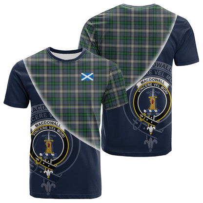 Printivon MacDowall Tartan Scottish Crest T Shirt