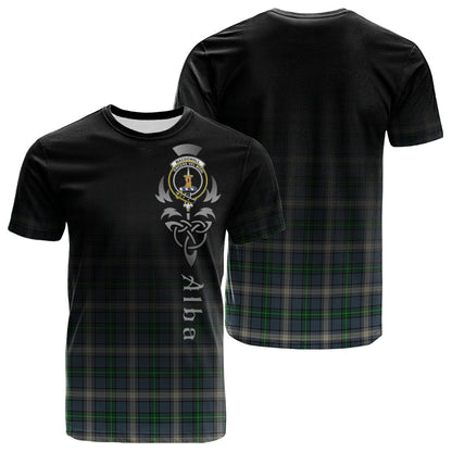 Printivon MacDowall Tartan Crest Alba Celtic T Shirt