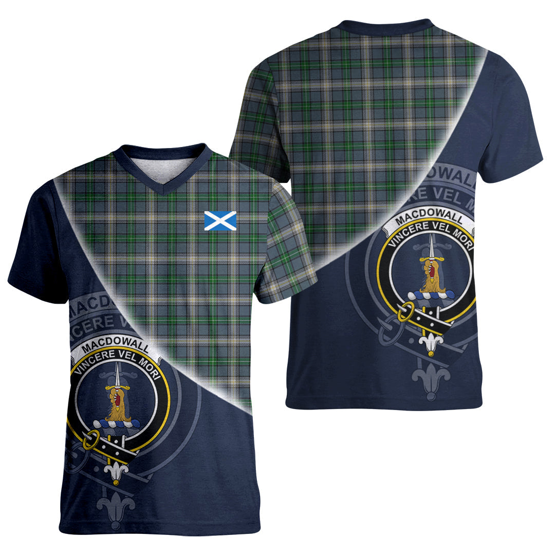 Printivon MacDowall Tartan Scottish Crest T Shirt