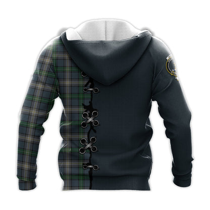 Printivon Macdowall Tartan Hoodie Lion Rampant And Celtic Thistle Style