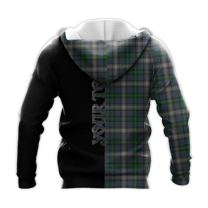 Printivon Macdowall Tartan Personalize Half Hoodie