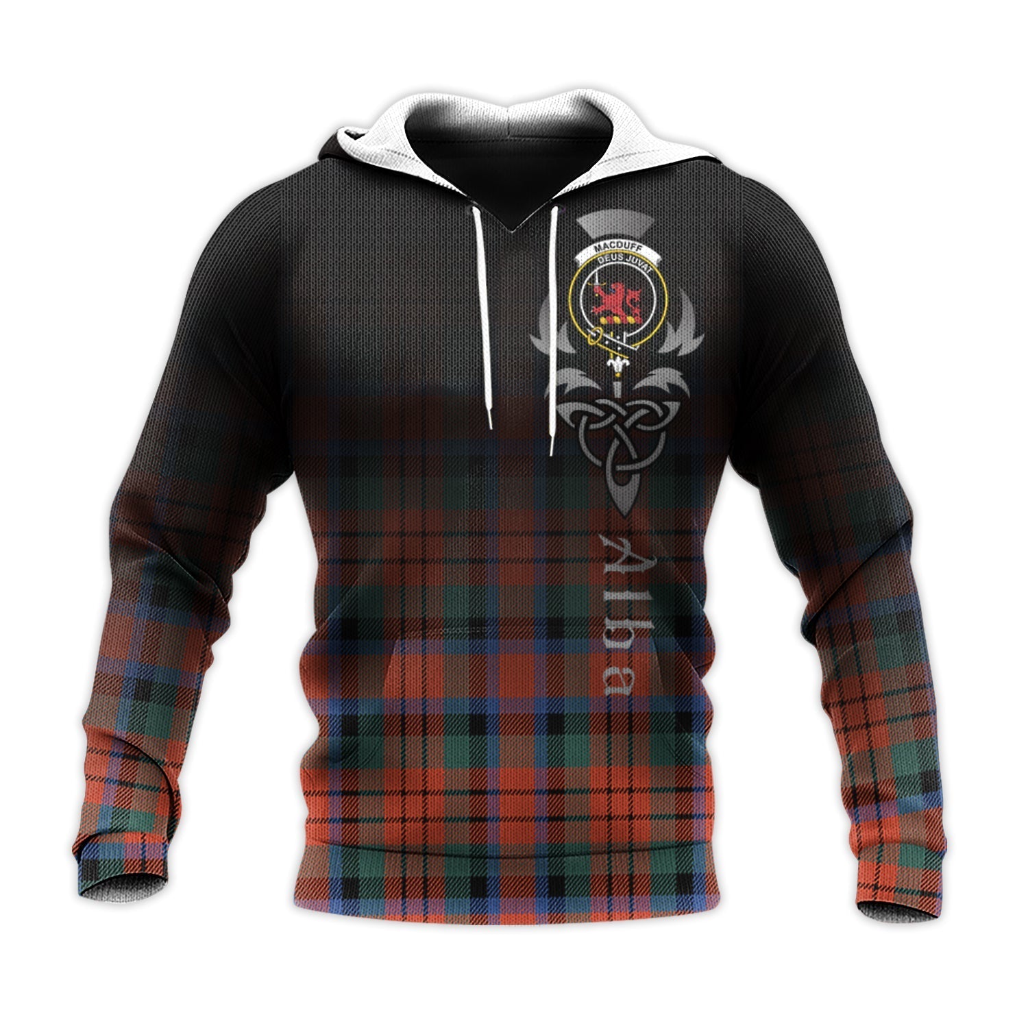 Printivon Macduff Ancient Tartan Crest Alba Celtic Hoodie