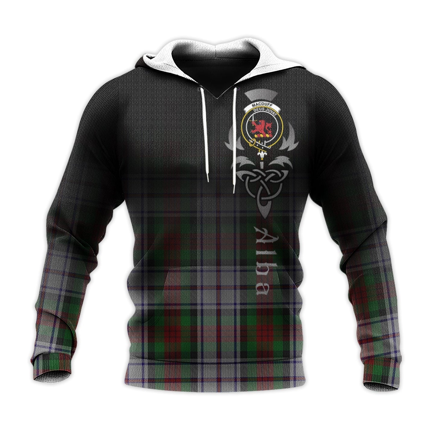 Printivon Macduff Dress Tartan Crest Alba Celtic Hoodie