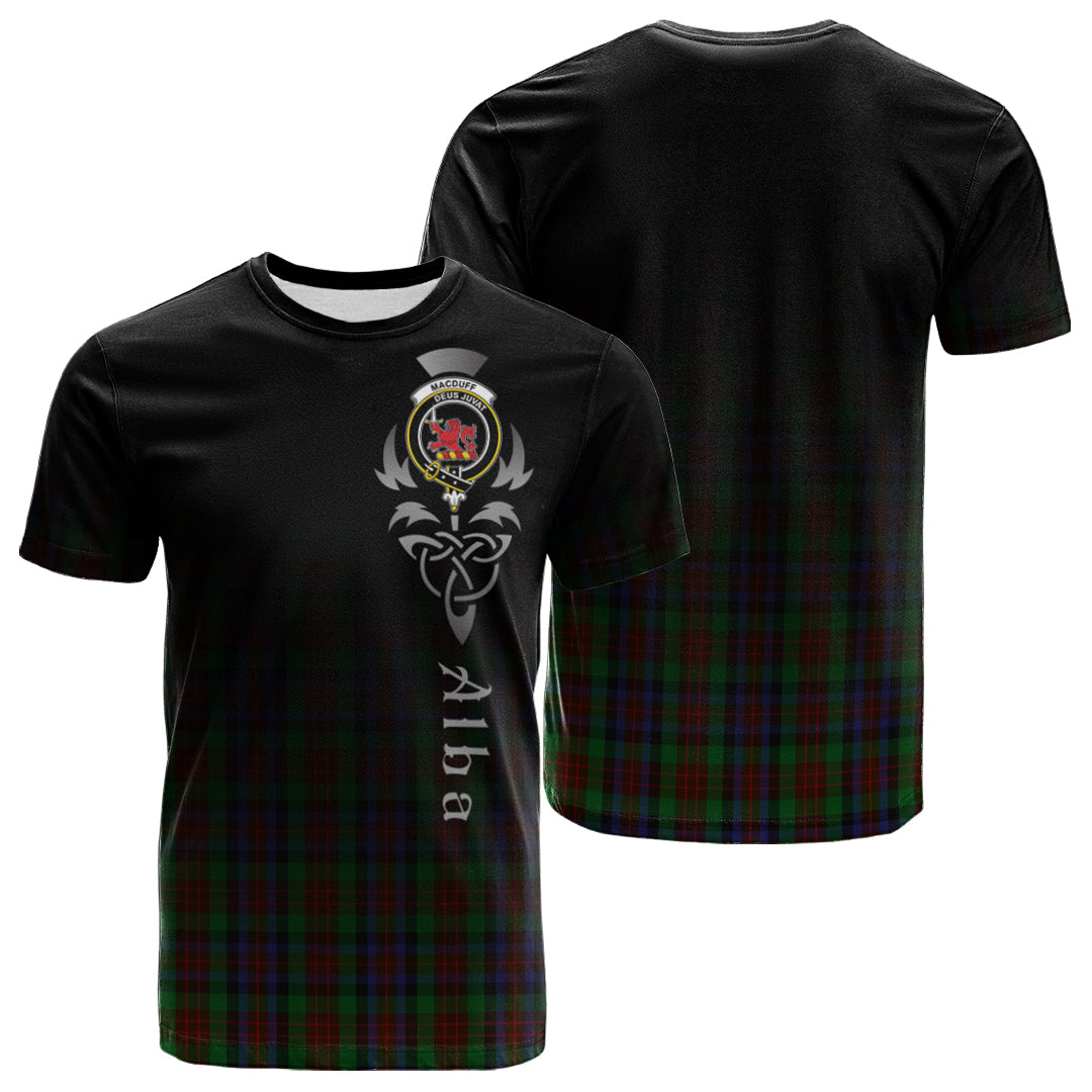 Printivon MacDuff Hunting Tartan Crest Alba Celtic T Shirt