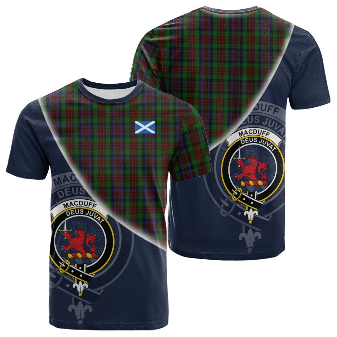 Printivon MacDuff Hunting Tartan Scottish Crest T Shirt