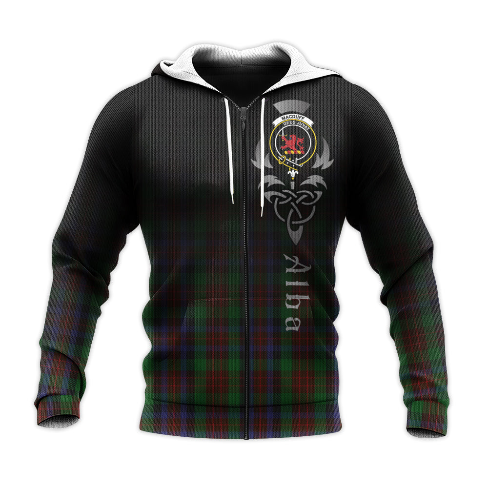 Printivon Macduff Hunting Tartan Crest Alba Celtic Hoodie
