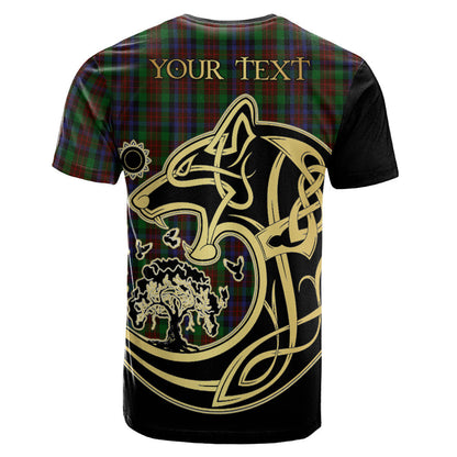Printivon MacDuff Hunting Crest Celtic Wolf Tartan T Shirt Custom Your Text