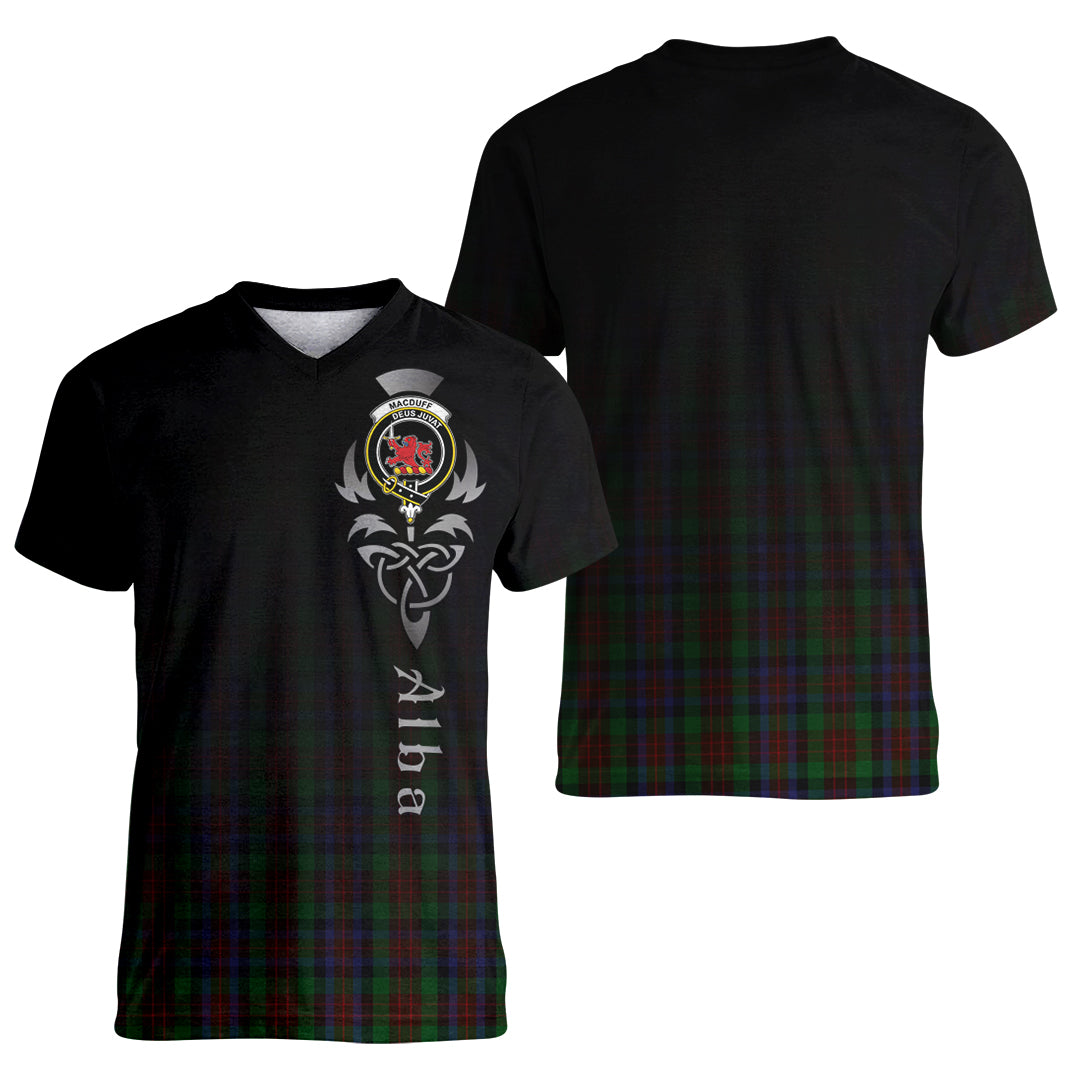 Printivon MacDuff Hunting Tartan Crest Alba Celtic T Shirt