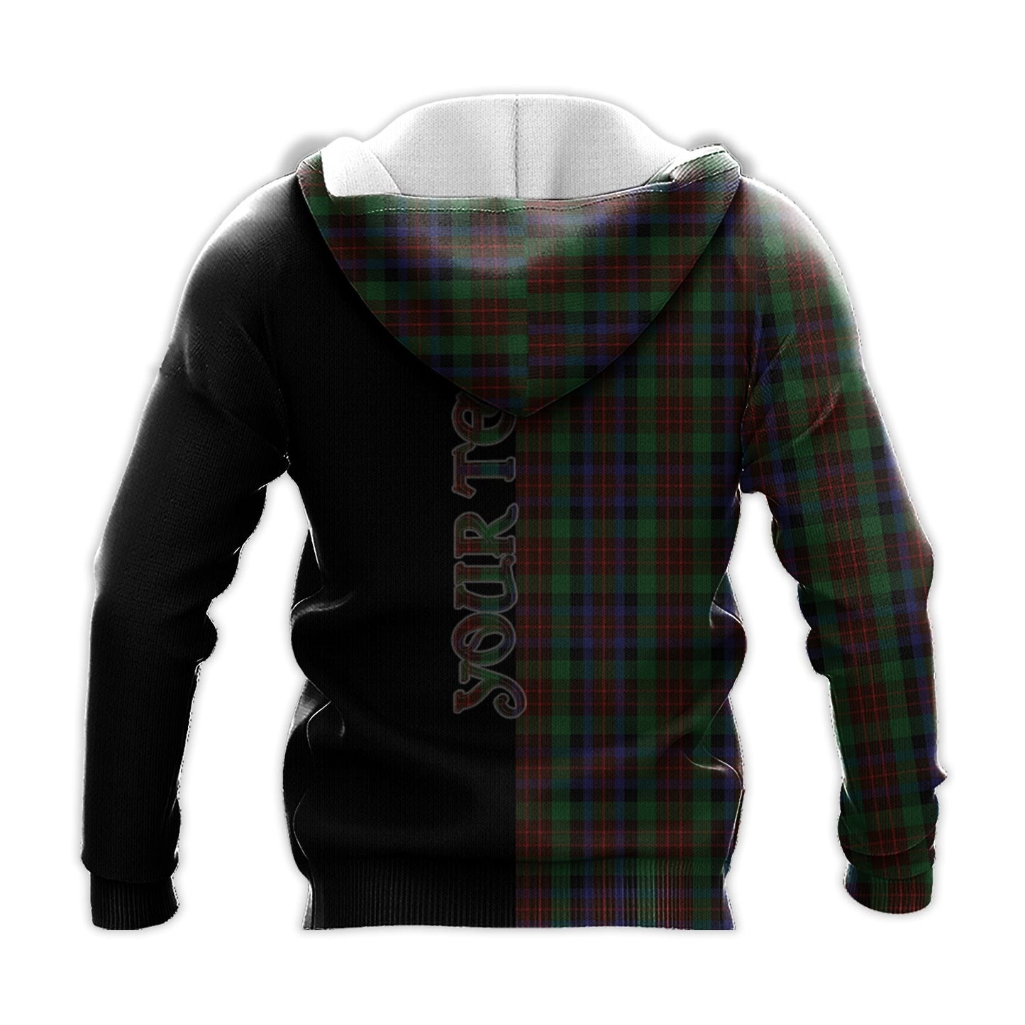 Printivon Macduff Hunting Tartan Personalize Half Hoodie