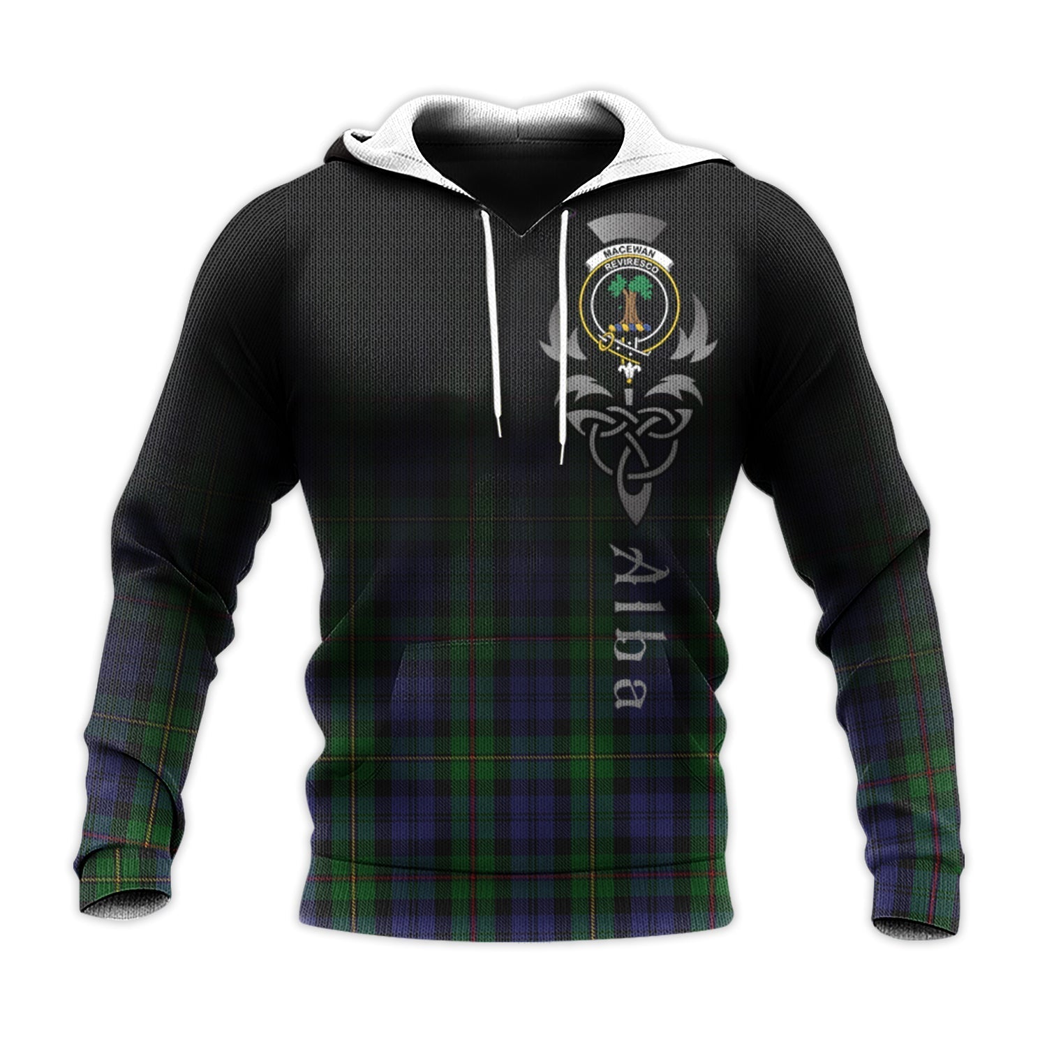 Printivon Macewen Macewan Tartan Crest Alba Celtic Hoodie