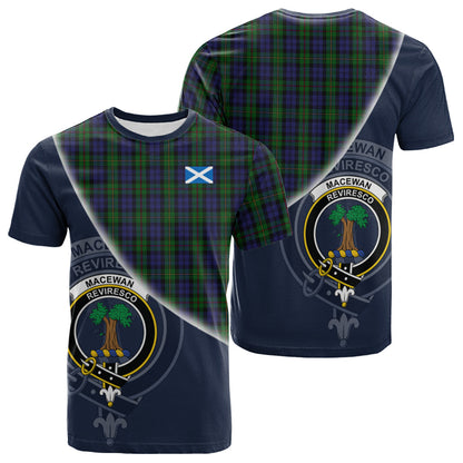 Printivon MacEwen MacEwan Tartan Scottish Crest T Shirt
