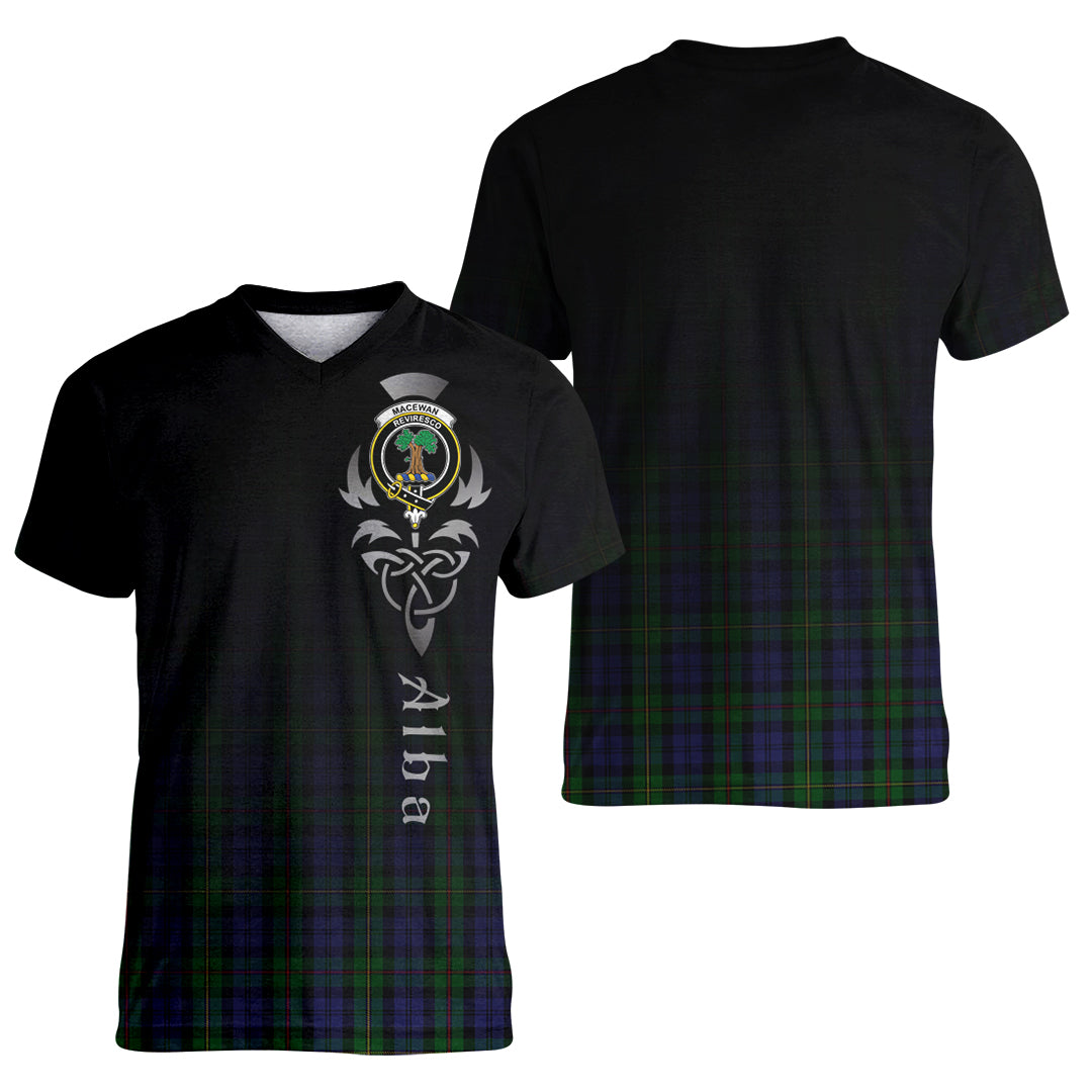 Printivon MacEwen MacEwan Tartan Crest Alba Celtic T Shirt
