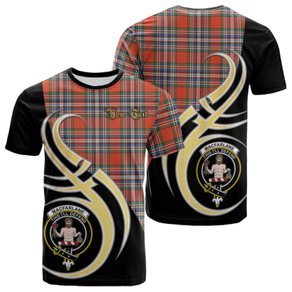 Printivon MacFarlane Ancient Tartan Crest Believe In Me T Shirt