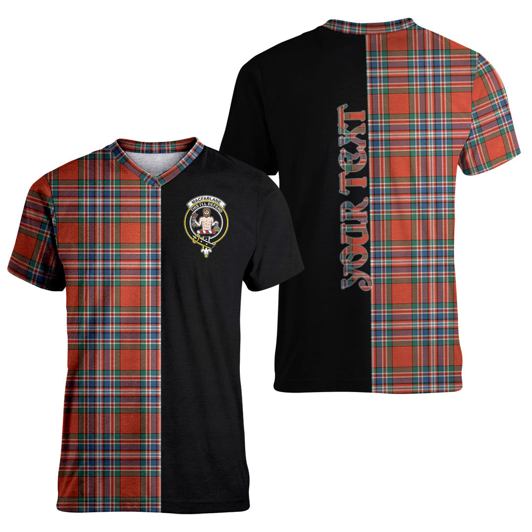 Printivon MacFarlane Ancient Tartan Personalize Half T shirt