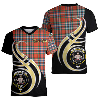 Printivon MacFarlane Ancient Tartan Crest Believe In Me T Shirt