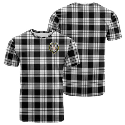 Printivon MacFarlane Black White Tartan T Shirt