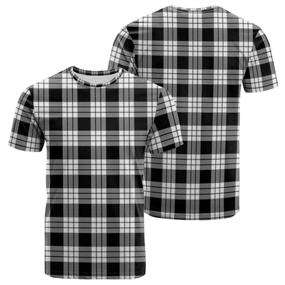 Printivon MacFarlane Black White Tartan T Shirt