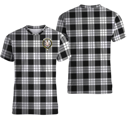Printivon MacFarlane Black White Tartan T Shirt