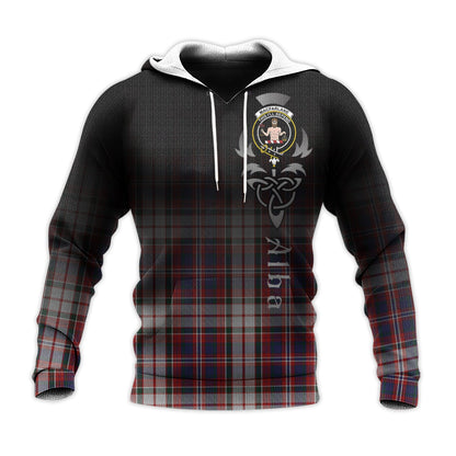 Printivon Macfarlane Dress Tartan Crest Alba Celtic Hoodie