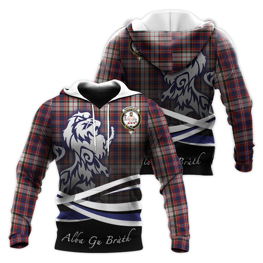 Printivon Macfarlane Dress Tartan Scottish Lion Hoodie