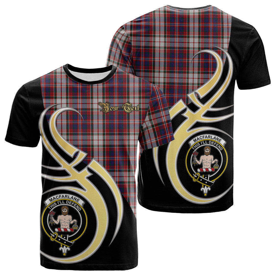 Printivon MacFarlane Dress Tartan Crest Believe In Me T Shirt