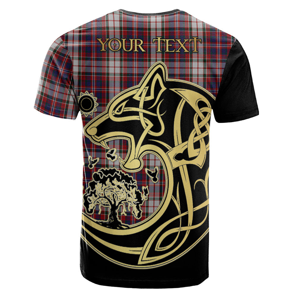 Printivon MacFarlane Dress Crest Celtic Wolf Tartan T Shirt Custom Your Text