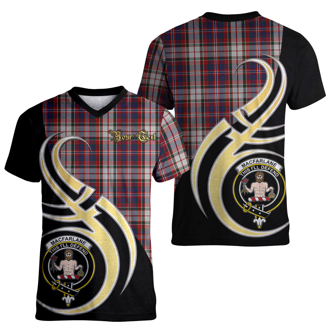 Printivon MacFarlane Dress Tartan Crest Believe In Me T Shirt