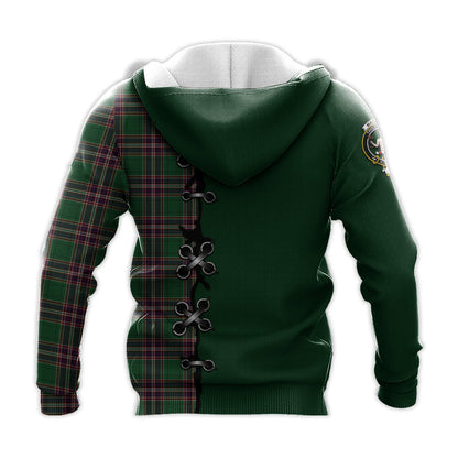 Printivon Macfarlane Hunting Tartan Hoodie Lion Rampant And Celtic Thistle Style
