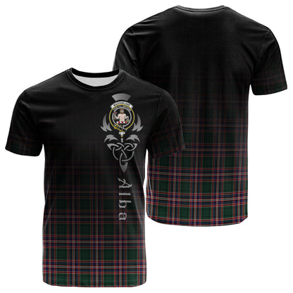 Printivon MacFarlane Hunting Modern Tartan Crest Alba Celtic T Shirt