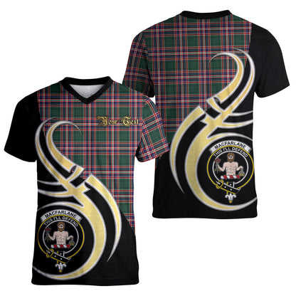 Printivon MacFarlane Hunting Modern Tartan Crest Believe In Me T Shirt