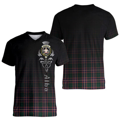 Printivon MacFarlane Hunting Modern Tartan Crest Alba Celtic T Shirt
