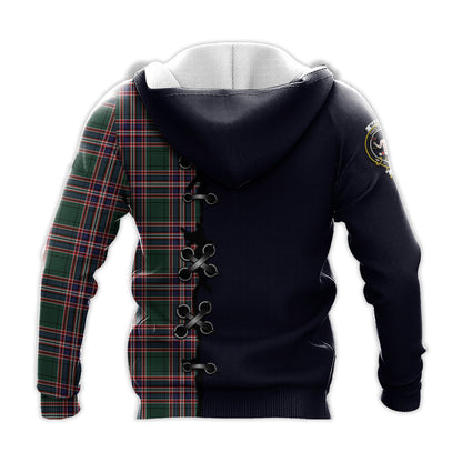 Printivon Macfarlane Hunting Modern Tartan Hoodie Lion Rampant And Celtic Thistle Style