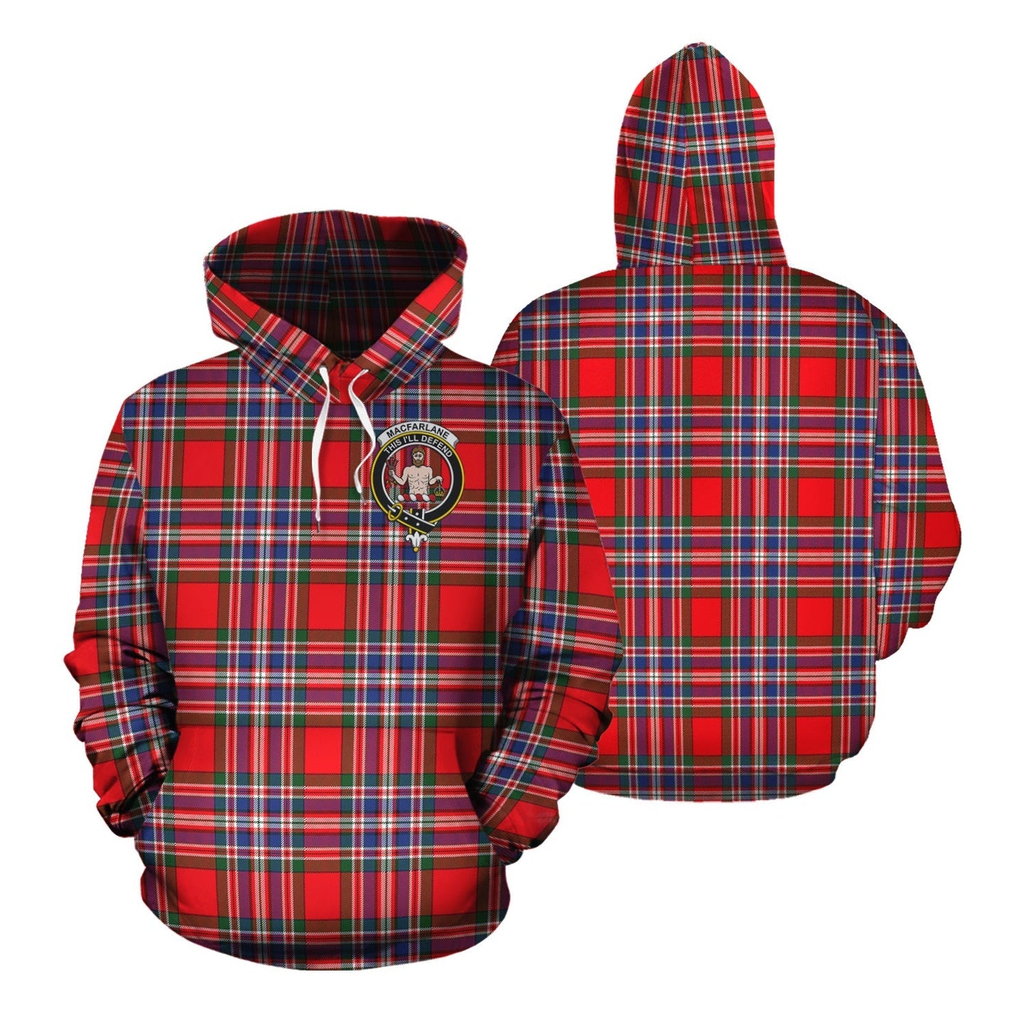 Printivon Macfarlane Modern Tartan Hoodie