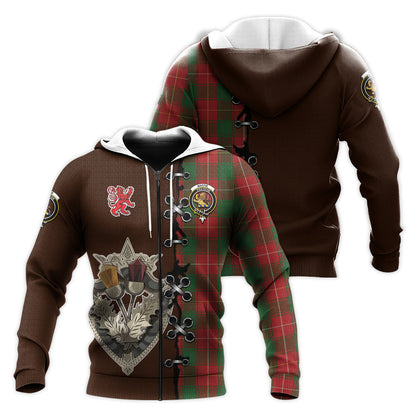 Printivon Macfie Tartan Hoodie Lion Rampant And Celtic Thistle Style
