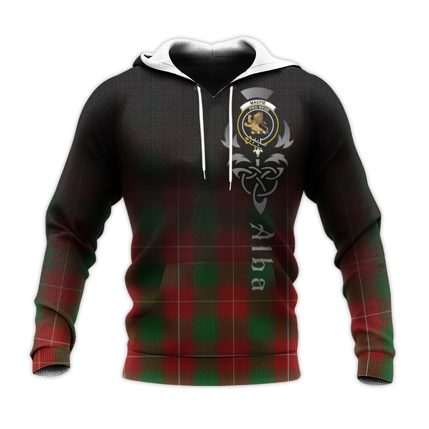 Printivon Macfie Tartan Crest Alba Celtic Hoodie