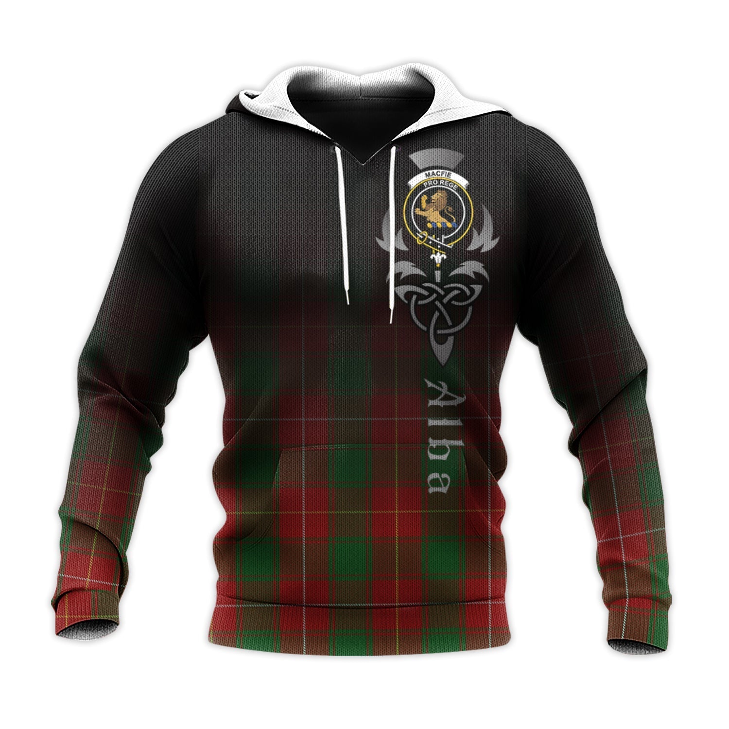 Printivon Macfie Tartan Crest Alba Celtic Hoodie