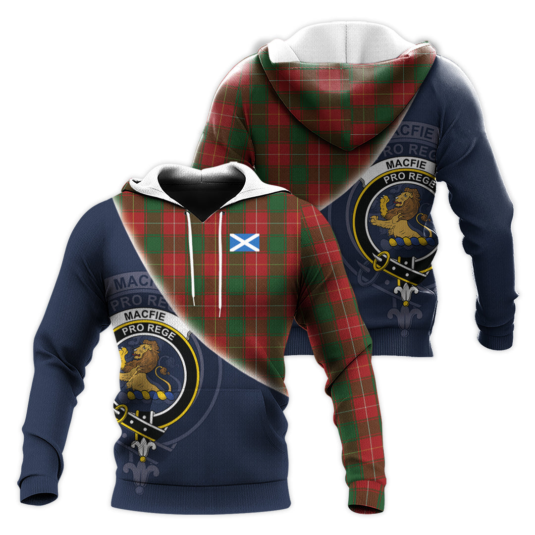 Printivon Macfie Tartan Scottish Crest Hoodie