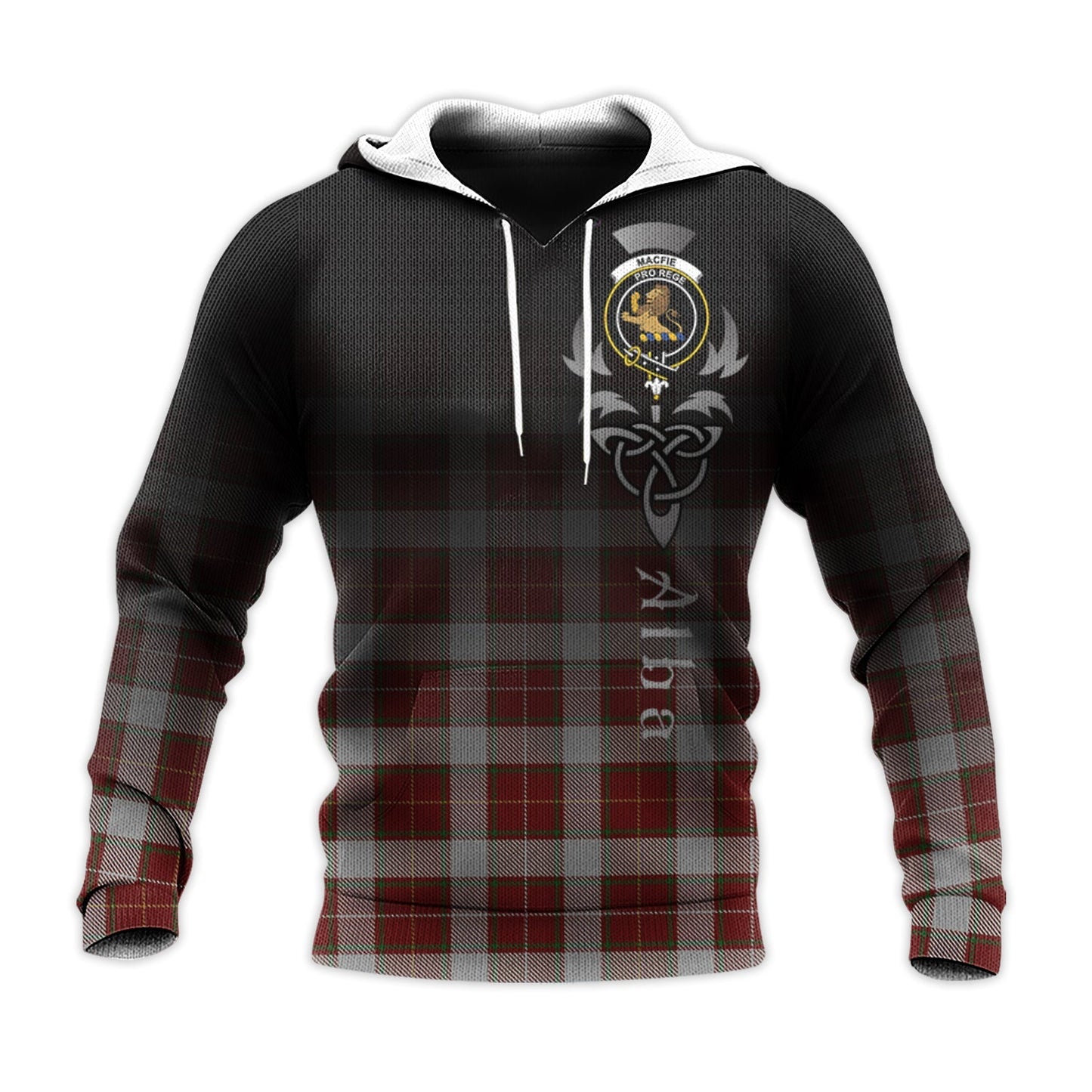 Printivon Macfie Dress Tartan Crest Alba Celtic Hoodie