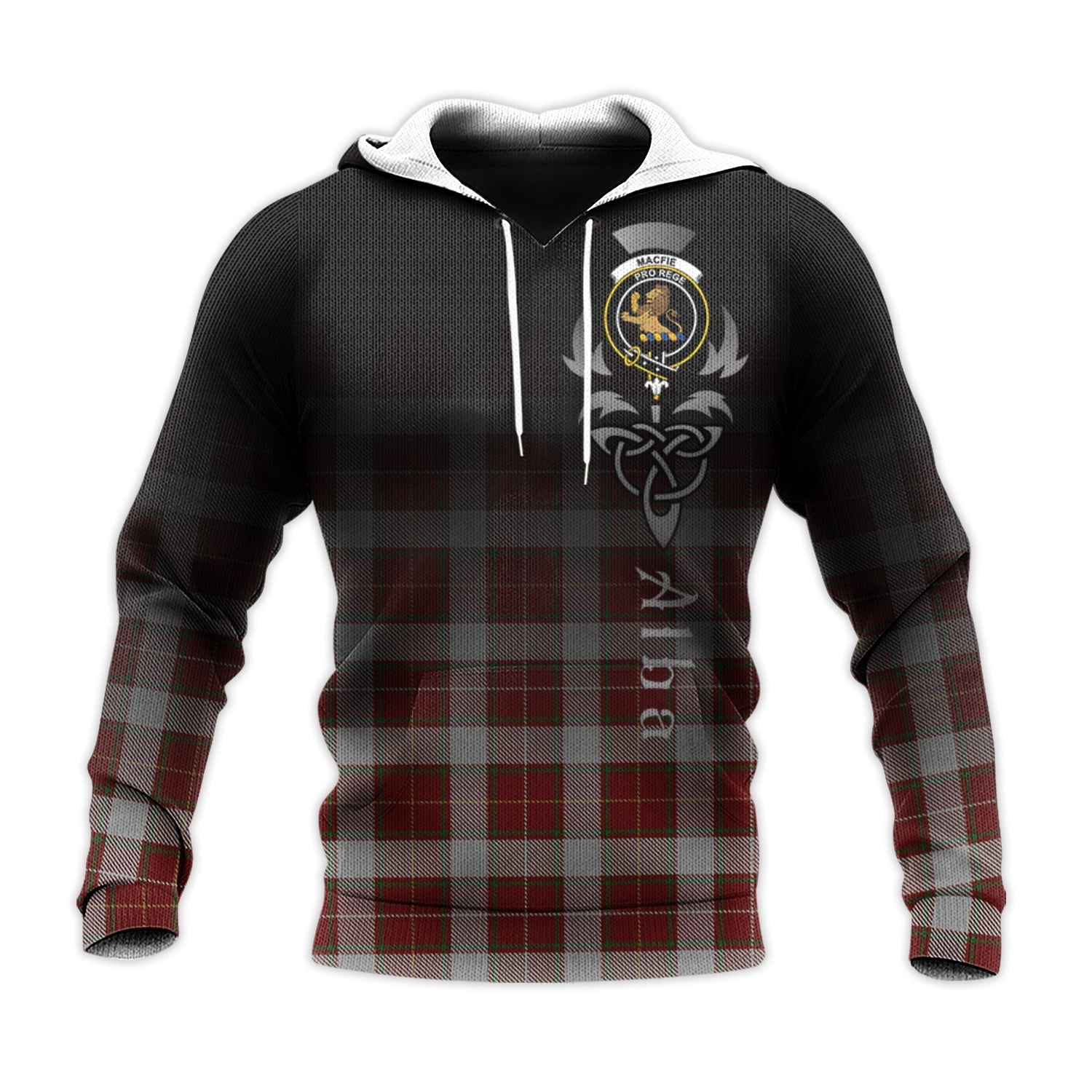 Printivon Macfie Dress Tartan Crest Alba Celtic Hoodie