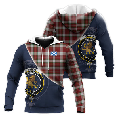 Printivon Macfie Dress Tartan Scottish Crest Hoodie