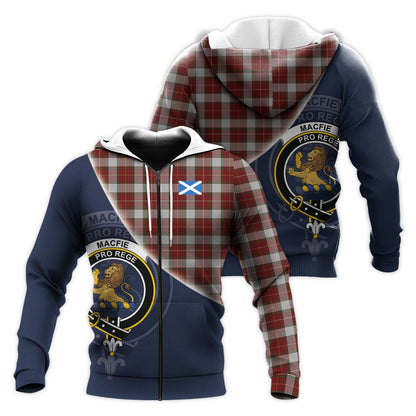 Printivon Macfie Dress Tartan Scottish Crest Hoodie